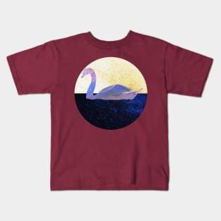 Watercolor Cygnus Kids T-Shirt